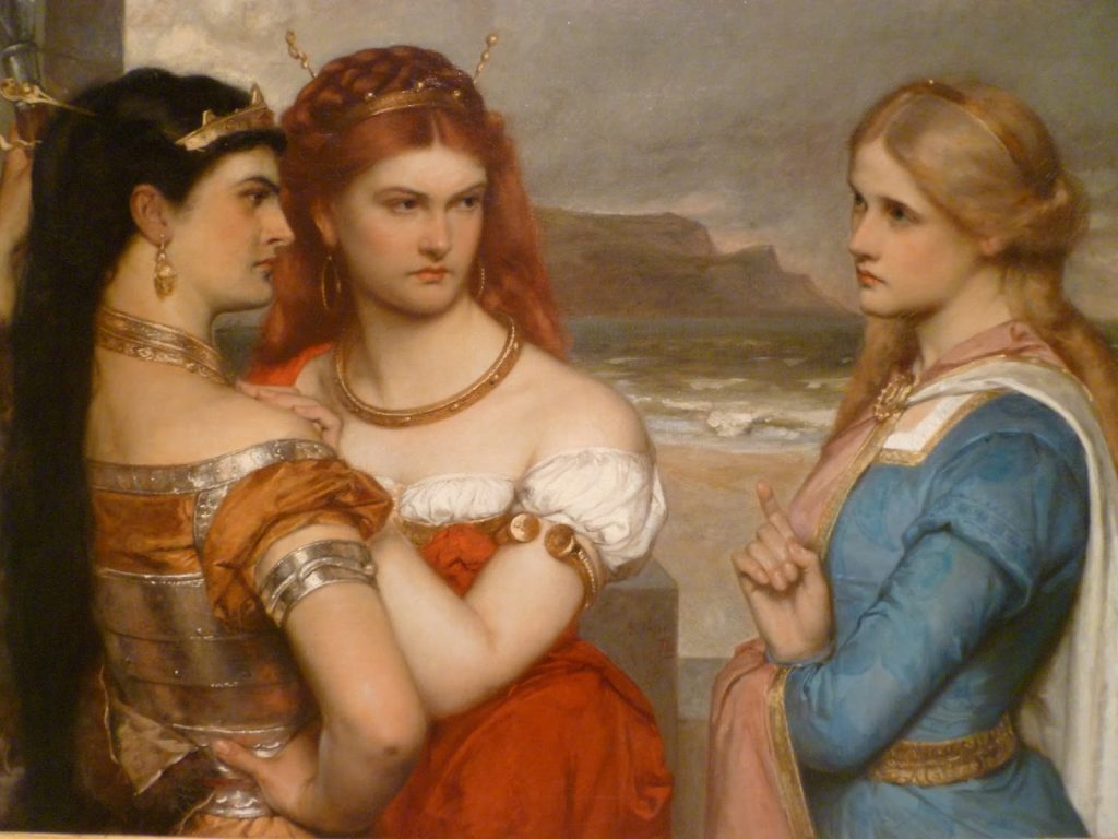 his three daughters